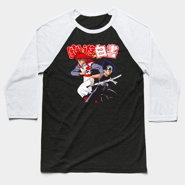 YU YU Hakusho anime Fanart Baseball T-Shirt by Planet of Tees